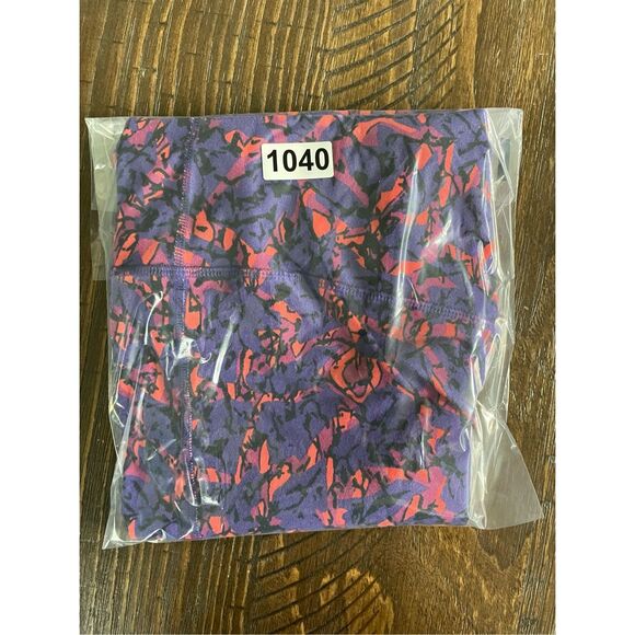 Nike Dri-FIT Leggings Women XL Purple Pink Athletic Training Colorful Athleisure - Picture 11 of 11